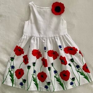 Janie and Jack poppy flower print dress